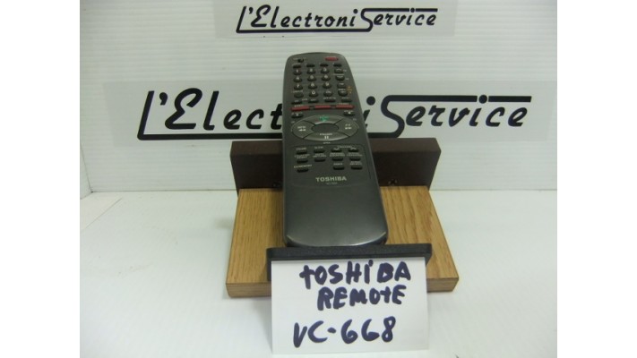 Toshiba VC-668  télécommande   .